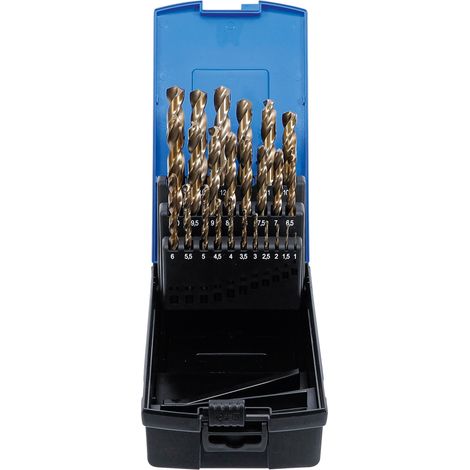 Boite de forets hélicoïdaux HSS-G M35 acier de cobalt 1 - 13 mm 25 pièces BGS (1/6)