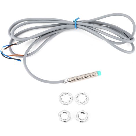 Contrôleur de capteur de détection de tête cylindrique à 3 fils BERM avec interrupteur de proximité 10-30 V CC BEM08-02-PK (1/5)
