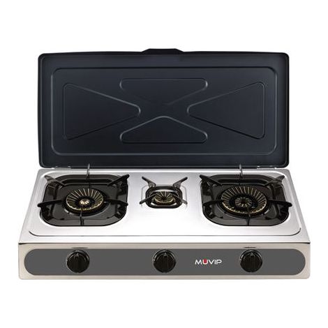 Gril Muvip Gourmet Grill acier inoxydable 71x37 cm
