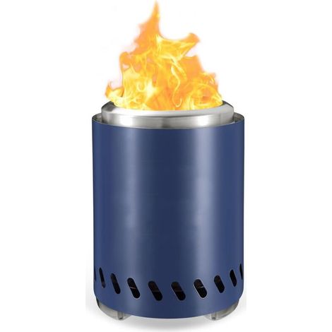 Mini-Universal-Feuerstelle, rauchfrei, tragbare Tischfeuerstelle für Pellets oder Holz, sichere Verbrennung, 20 x 14 cm (1/5)