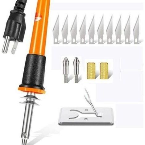 Couteau chauffant électrique multifonction pour couper le plastique, prise américaine (1/5)