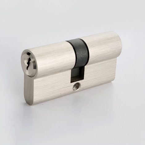 VURAHOME -Cylindre de Serrure Débrayable 30x30 mm pour Porte Extérieure/Entrée, 6 Goupilles,3 Clés, Nickelé (1/3)