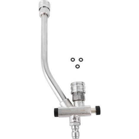 Rosvola Extension de laveuse de pression Toll à double connecteur Tool 1/4 pouces Interrupteur de connexion rapide Alimentation de fixation à double pointe pour le lavage de voitures à domicile. (1/5)