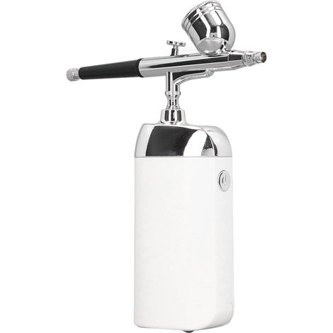 Brume faciale portative sans fil à airbrush, pistolet hydratant rechargeable USB pour décoration de gâteaux, blanc (1/5)