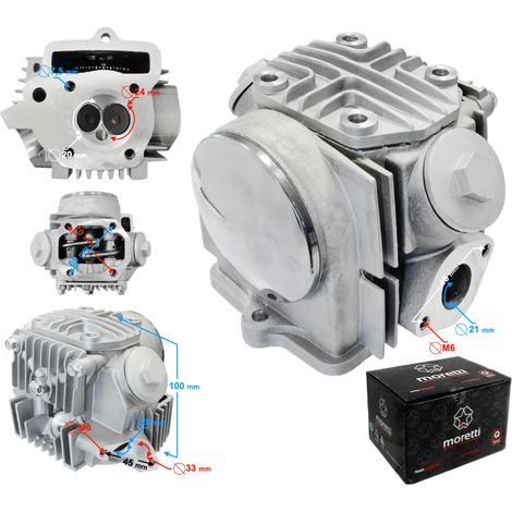 Culasse Moretti pour cyclomoteur 4T 70cc 139FMB