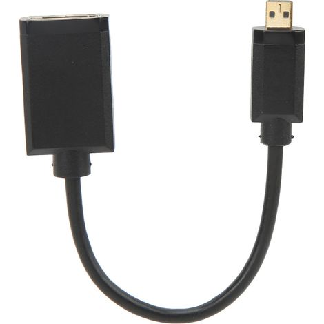 Câble de sortie haute définition 4K 60 Hz - Adaptateur micro HDMI vers HDMI standard de 15 cm pour connexions caméra et TV (1/5)