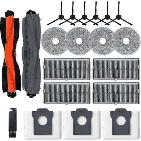 Filtre pour aspirateur brosse pour aspirateur Filtre de brosse pour aspirateur filtre de X30 Ultra Robot Aspirateur Main Side Brosse HEPA Filtre Serpillière Cloth Dust Bags de remplacement Acce (1/5)