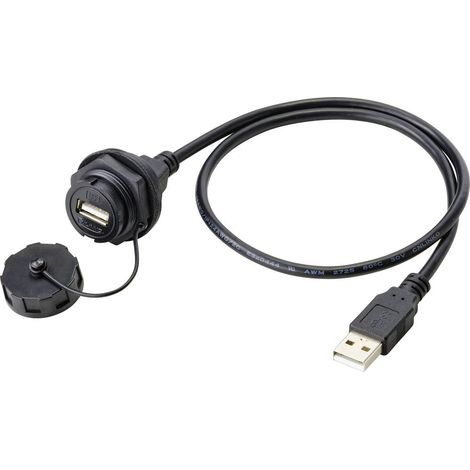 TRU COMPONENTS Presa USB da incasso 2.0 di tipo A Presa 50 cm IP67 Contenuto: 1 pz. (1/5)