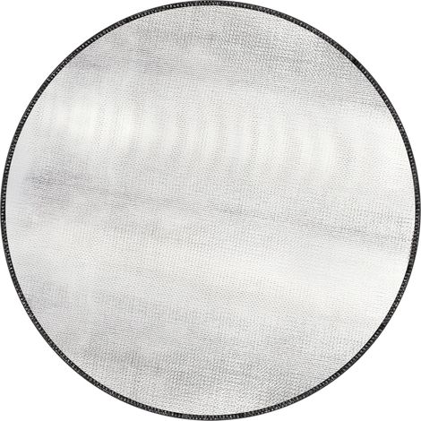 Alfombrilla protectora redonda de 61 cm para chimeneas exteriores, barbacoas, parrillas, terrazas, céspedes y patios. Ofrece protección contra el calor y el fuego. (1/5)