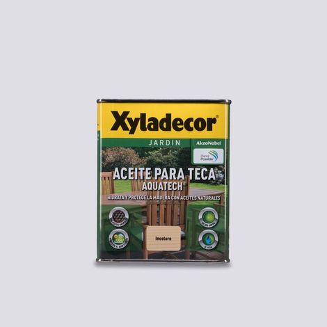 Aceite para teca incoloro Aquatech Xyladecor- 750 ml (1/4)