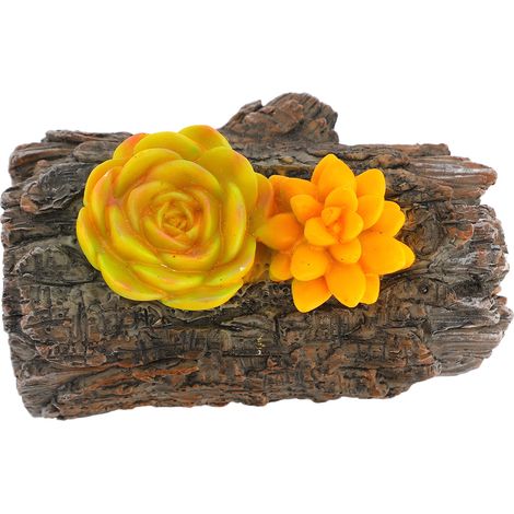 Boîte à clés cachée en forme de souche, en résine résistante aux intempéries, porte-clés dissimulé en forme de branche, pour l'extérieur (1/5)
