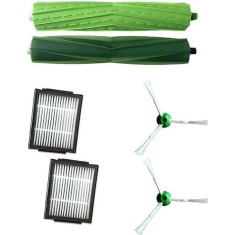 Ersatzzubehörset für iRobot Roomba Serie I, iRobot i7, E5 und E6: anpassbarer Filter, Hauptbürste und Seitenbürste (1/4)