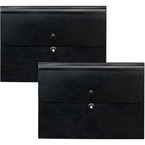Chemise à soufflet extensible à 13 compartiments, pour bureau scolaire, 2 exemplaires illustrés