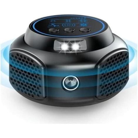 Répulsif à ultrasons pour rongeurs à 360° avec éclairage LED efficace contre les rats, les souris, les campagnols (1/5)