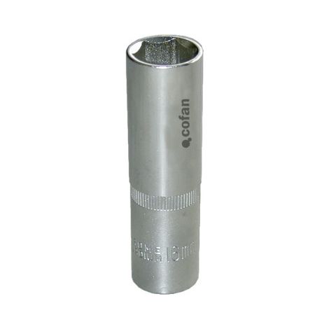 LLave de Vaso métrico 1/2 de Serie Larga con 6 caras hexagonal y Medidas desde 10 a 24 mm                                                     18mm
