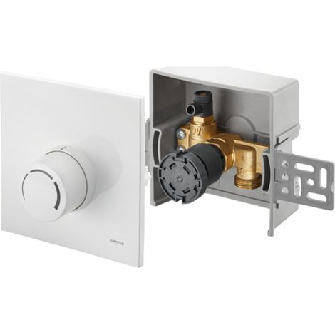 OVENTROP Unibox RTL Regulación de temperatura de retorno plástico blanco, 1022735