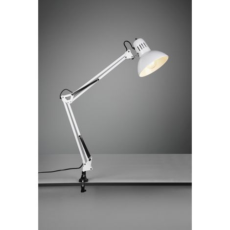Lampada da Scrivania 1xE27 Con Pinza Bianco Tajo Trio Lighting (1/2)