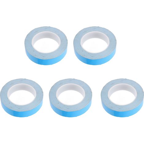 2 Stück doppelseitiges Thermoklebeband, 0,2 mm dick, 27 mm breit, 25 m lang, zur Wärmeableitung und Isolierung (1/5)
