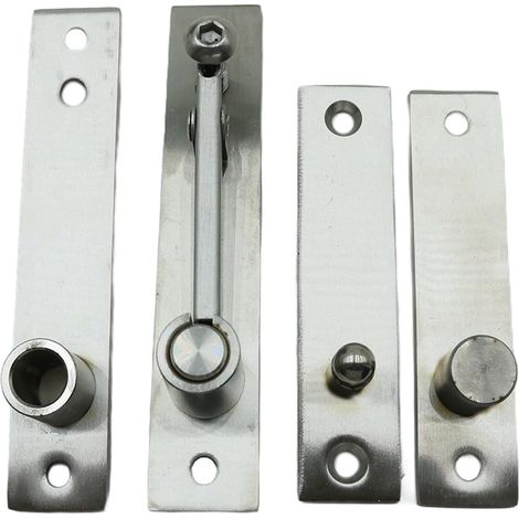Charnière pivotante robuste pour porte en bois en acier inoxydable pour porte secrète, avec rotation à 360 degrés, matériel de pivot invisible pour bibliothèque (1/5)