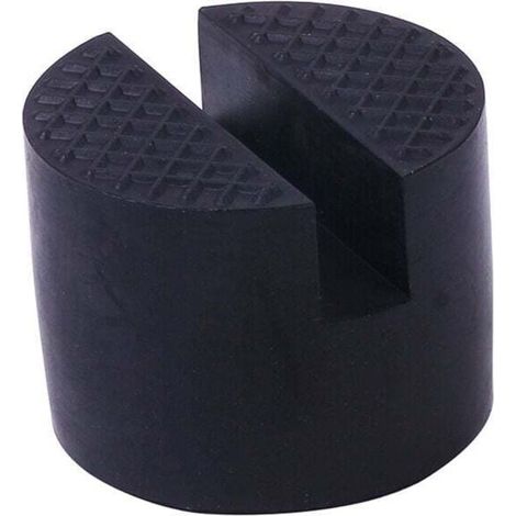 Adaptador universal de gato de suelo de goma negro 5 x 5 x 3,8 cm (1/4)