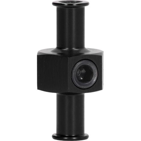 Adaptateur pour manomètre de pression de carburant, raccord de tuyau en T de 3/8 pouce, raccord NPT de 1/8 pouce, pièces automobiles universelles noires (1/5)