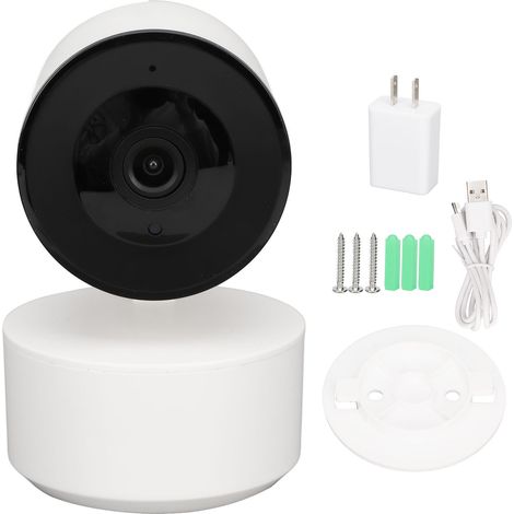 Caméra WIFI 2048P HD, détection de mouvement automatique, caméra de surveillance pour bébé, personne âgée, animal, prise US 100‑240V (1/5)