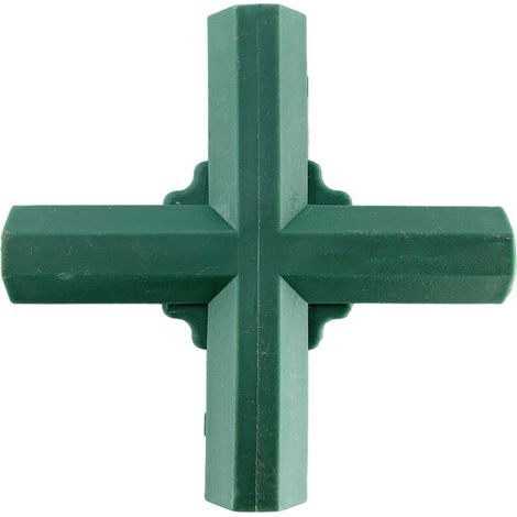 Lot de 4 connecteurs d'angle pour cadre de jardin 4 voies - Connecteur de tuyau - Connecteur d'angle pour serre, cadre de meubles - Intérieur de 16 mm(flat 4 way) (1/3)
