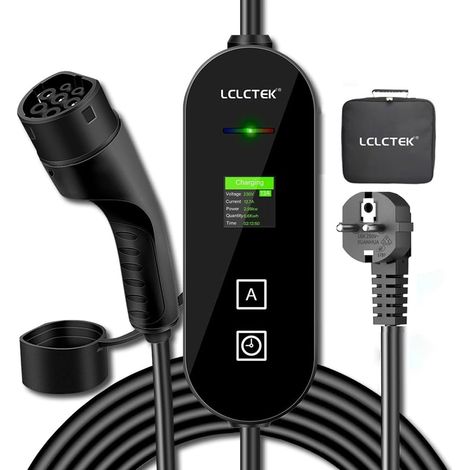 5 m EV Car Charger Type 2 [3.68kW, 816A], Fast Electric Car EV Charging Cable,EV Charger Electric Vehicle Digital LCD,EU IEC 62196-2 Standard (1/5)