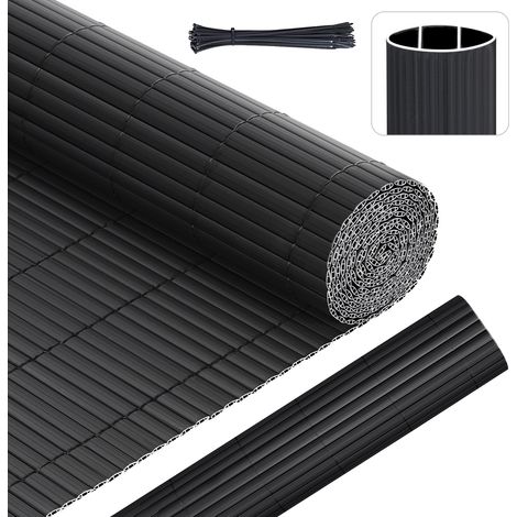 PVC Sichtschutzmatte Balkon Sichtschutz Wasserdicht Windschutz Balkonabdeckung, 120x500 cm (1/5)