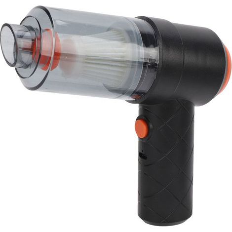 1 Mini-aspirateur voiture, 6000pa aspiration, Type C charge, double fonction, portable pour intérieur auto (1/5)