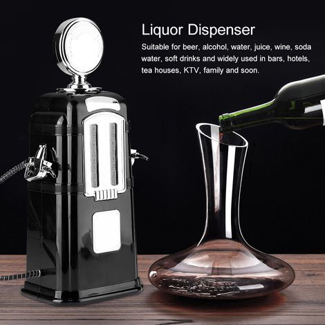 1000cc Pompe à Vin Double Pistolet Distributeur de Boissons Bière Alcool Bar Accessoire Noir (1/5)