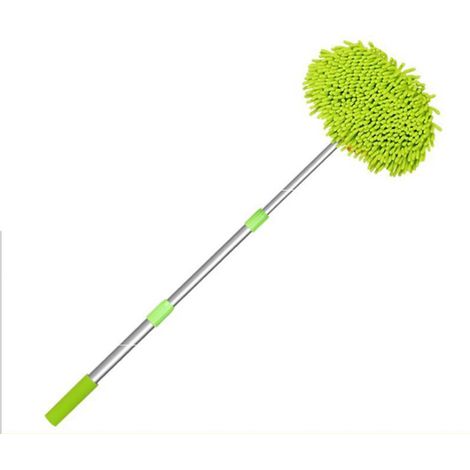 Brosse de lavage de voiture avec manche télescopique de 115 cm, balai de lavage multifonctionnel à long manche pour voiture, camping-car, camion et vitres. (1/5)
