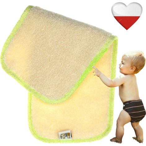 Inserto assorbente in bambù verde chiaro M 12,5X30 Inserti per pannolini NappiMe (1/5)