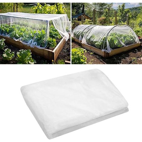 Filet anti-insectes en maille polyester pour terrasse de jardin, rideau de pavillon, moustiquaire anti-oiseaux (largeur 2,4 x longueur 10 mètres) (1/5)