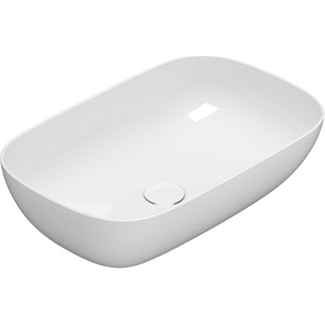 60x38 cm Globo T-EDGE Le Ciotole lavabo en céramique B6R60BI  Blanc - Céramique