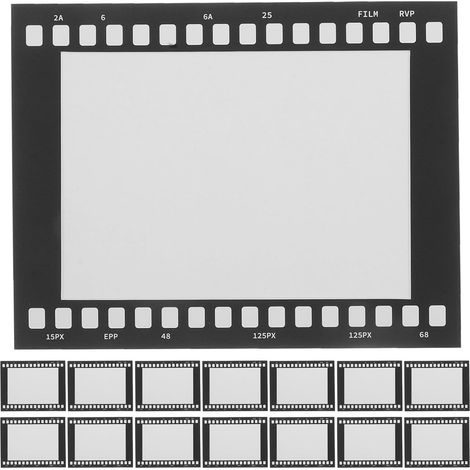 Alasum Lot de 15 cadres photo vintage en papier noir, format 7 (1/5)