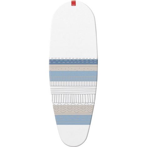 Housse de repassage 130x47cm – Premium clip en titane – Confort optimal pour repassage – Coloris blanc, gris et bleu – Rayen