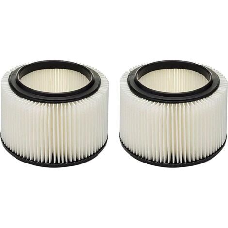 Filtre pour aspirateur eau et poussière compatible avec les aspirateurs d'atelier Craftsman 17810/917810, remplacement pour aspirateurs de 3 et 4 gallons, lot de 2