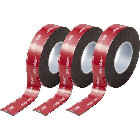 3M 5952F/193 Nastro biadesivo Nero (L x L) 3 m x 19 mm 3 pz. (1/5)