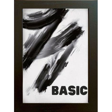 Cadre photo basique en MDF 21x29,7cm noir 1 pc. (1/5)
