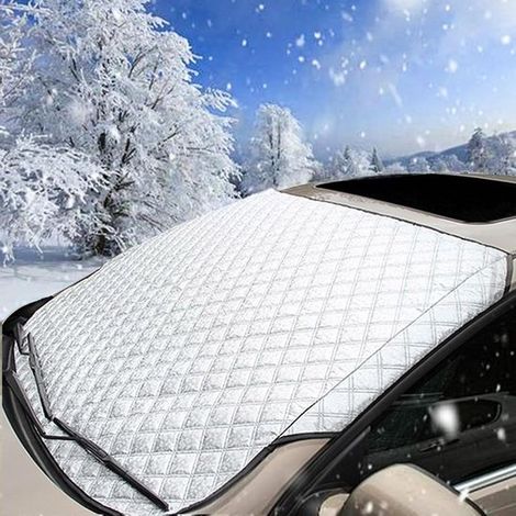 Telo invernale per parabrezza auto – Protezione antigelo e solare, pieghevole e protettivo, 150 x 100 cm (1/5)