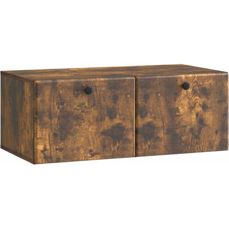 Maison Exclusive - Mobile Porta TV da Muro 78,5 x 41 x 30 cm Rovere Fumo (1/5)