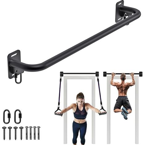 Barre de Traction, Pull Up Bar Barre Traction Murale, Appareil de Traction pour Adultes/Adolescents pour la Musculation du Haut du Corps à Domicile avec Mousqueton (1/5)