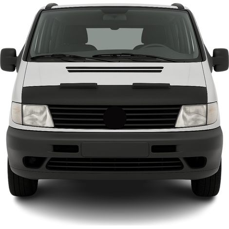 Protège Capot compatible avec Mercedes Vito W638 1996 à 2003, Bra de Capot Protection, Noir (1/5)