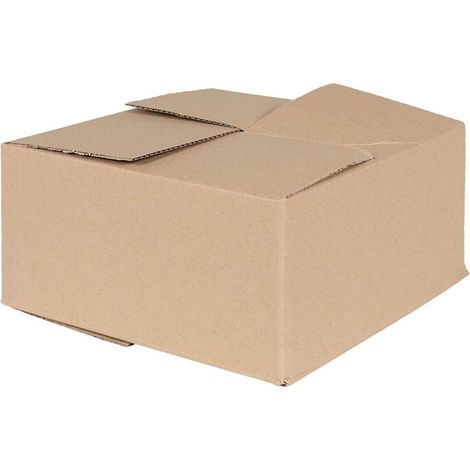Folding Box with Storage 50 pcs Brown 30 x 30 x 15 cm Cardboard vidaXL