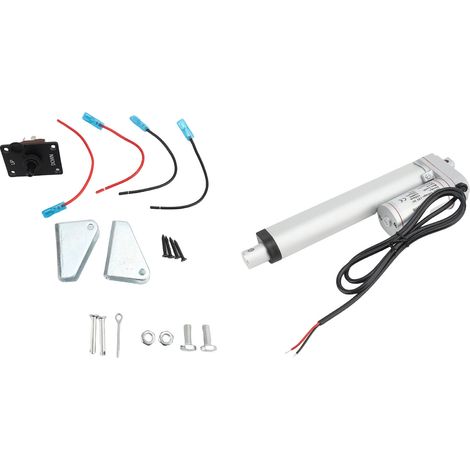 GARRYFIZH Actionneur électrique linéaire automatique compact et silencieux de 1500 N de poussée pour appareils domotiques et extérieurs, 150 mm / 5,91 pouces (1/2)