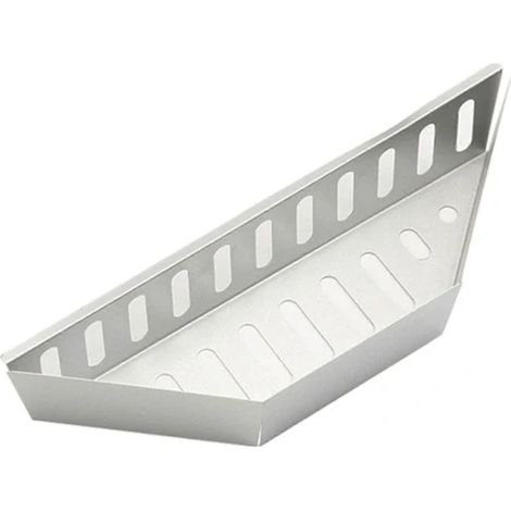 Panier à charbon de bois pour barbecue en aluminium argenté, idéal pour le camping, les pique-niques et les barbecues en famille. (1/5)