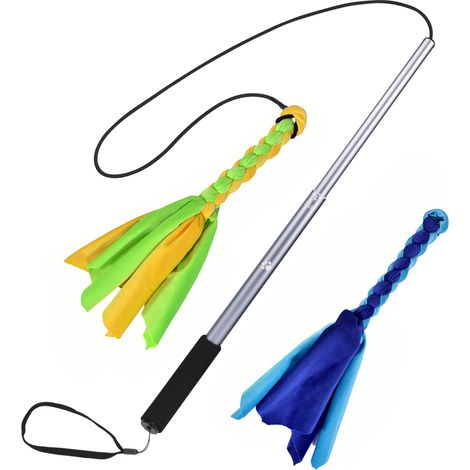 Vara de entrenamiento/caña de pesca telescópica para mascotas, duradera, flexible, extensible, práctica, retráctil y multifuncional.
