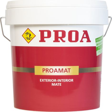 PINTURA PLÁSTICA EXTERIOR MATE ANTIVERDIN. PROAMAT, BUEU 15lts (1/5)