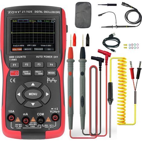 Single-channel digital multimeter oscilloscope, 9999 counts, 48MSa/s, measures AC/DC voltage, current, diode, full wave (1/5)